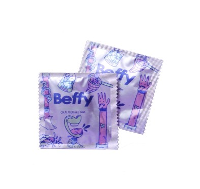 Prezerwatywy-BEFFY ORAL DAM (2 PCS)